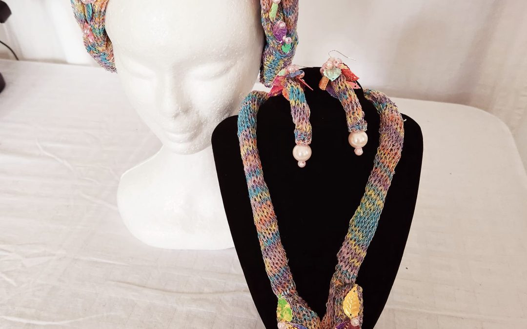 Rainbow Headband and Jewellery Set: Upcycled Colour for Mardi Gras, Festivals and Everyday