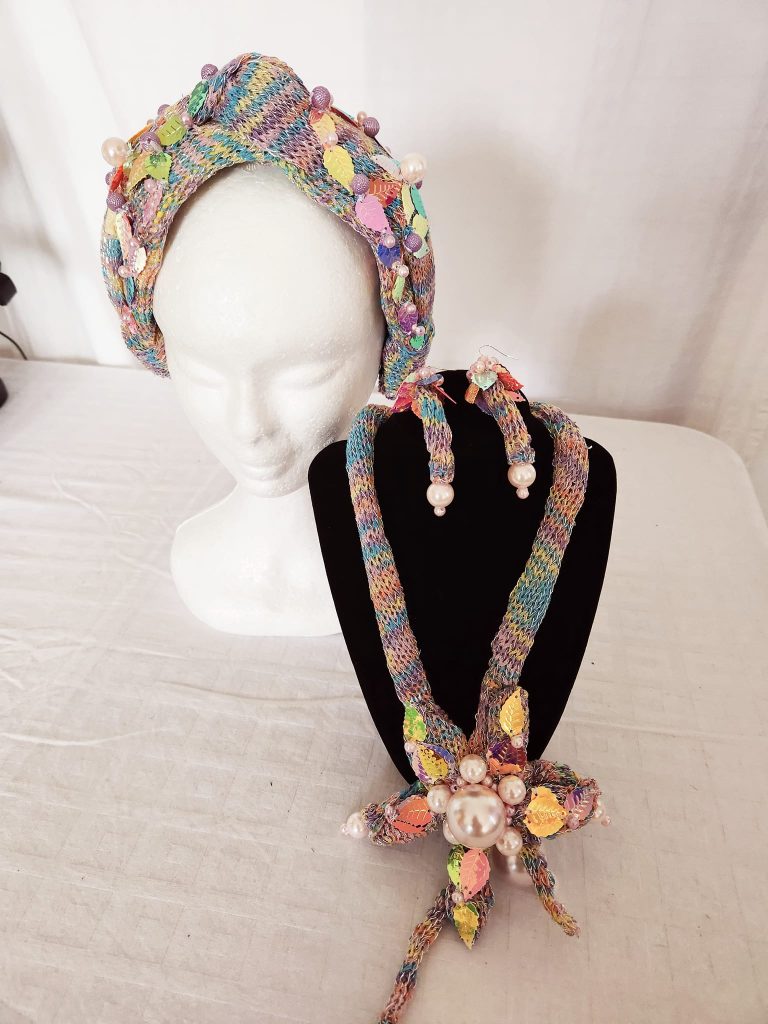 Rainbow Headband and Jewellery Set: Upcycled Colour for Mardi Gras, Festivals and Everyday