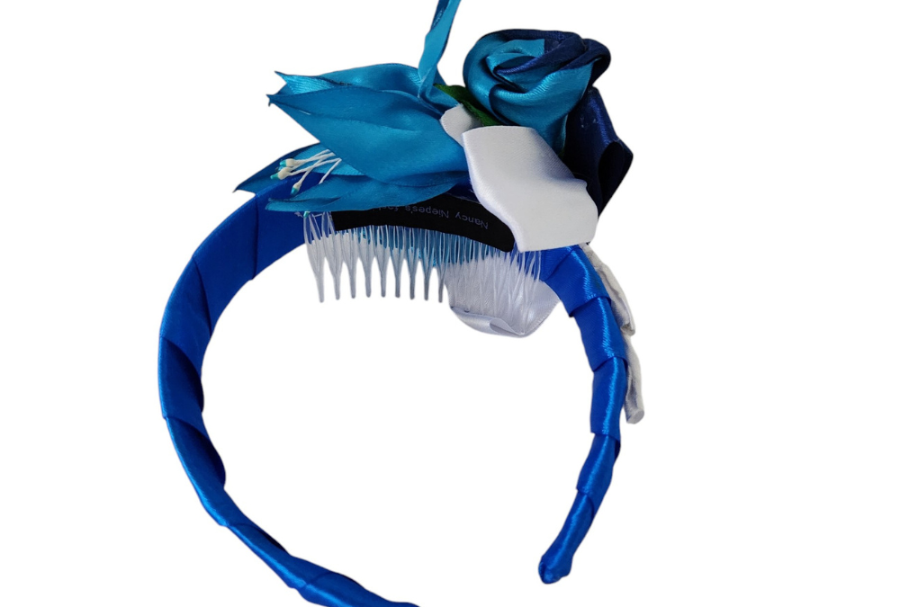 Blue Fascinators: How to Style Teal and Royal Blue with the White Blue Headpiece