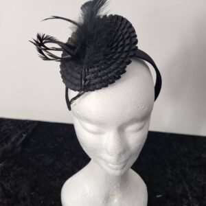 Black Pillbox Women Fascinator