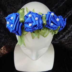 Blue Rose Garden Women Headband