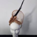 Caramel Sinamay Quill Women Fascinator