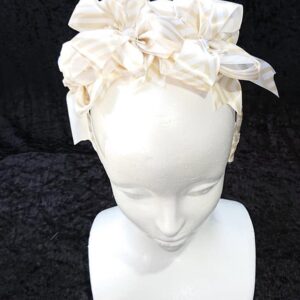 Cream Ribbon Bow Women Headband
