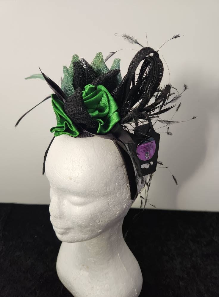 Emerald Night Feather Women Fascinator view 6