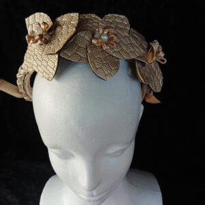 Golden Glitter Bow Women Headband