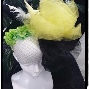 Lemon Tulle Women Fascinator