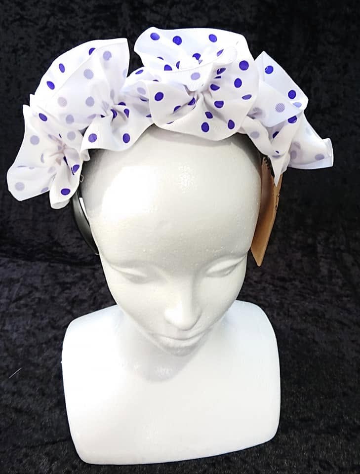 Polka Dot Bow Women Headband