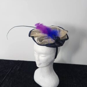 Purple Plume Women Hat Fascinator