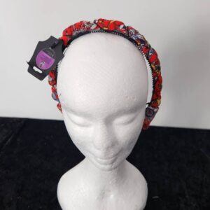 Red Black Beaded Women Headband