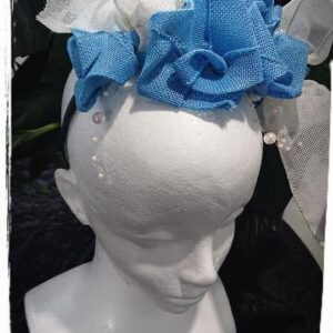 Sky Blue Ruffle Women Headband