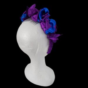 Violet Bloom Satin Women Headband