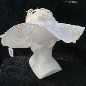 White Cream Bloom Women Hat